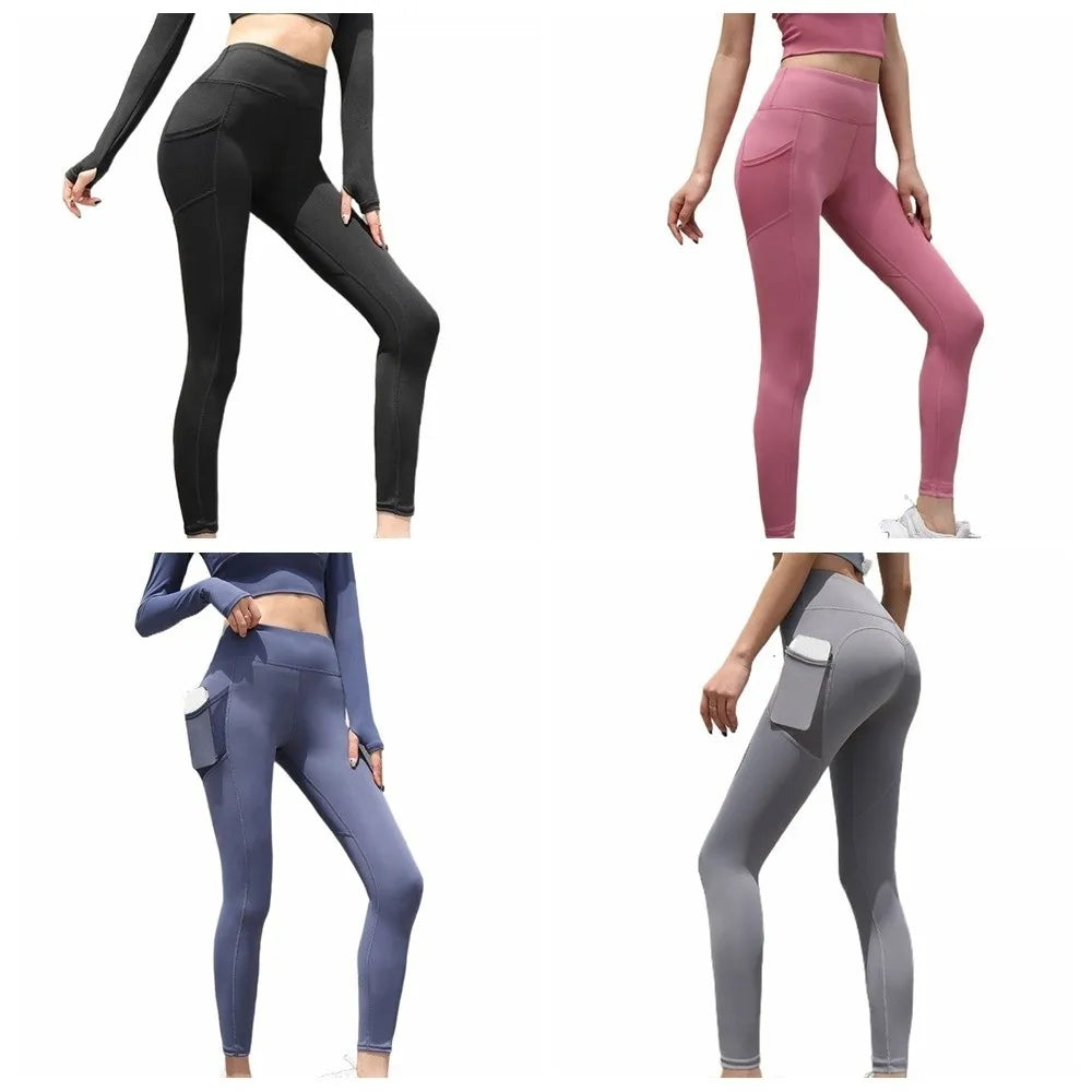 Women's High Waist Yoga Leggings with Mesh Pockets Yoga Leggings Axl