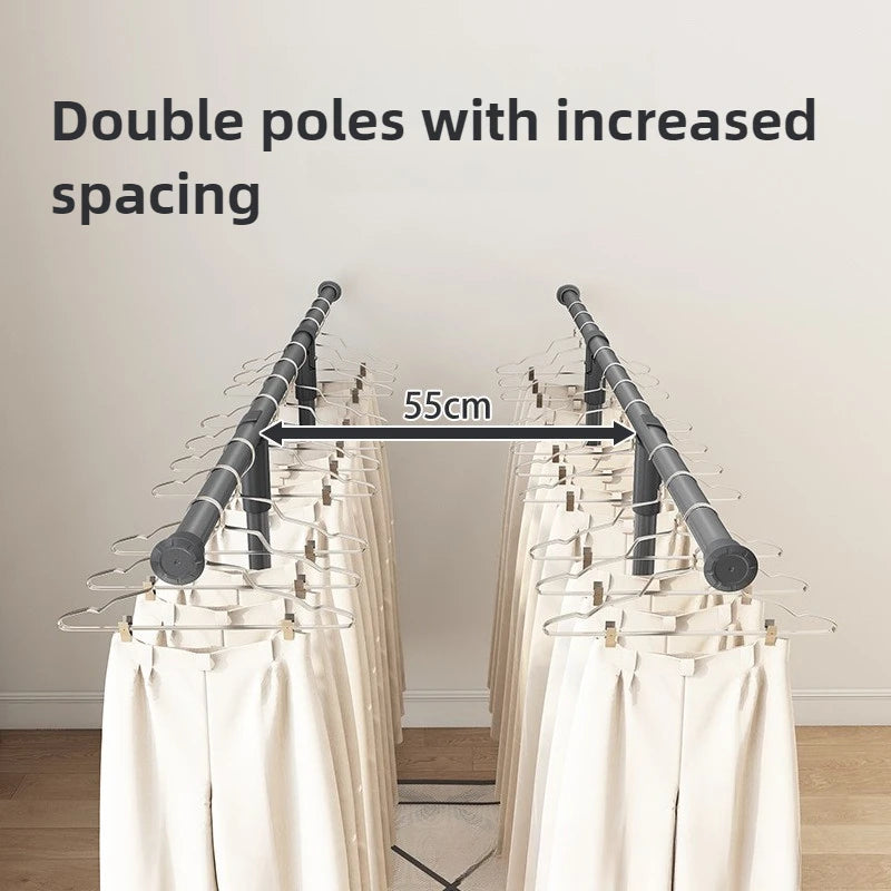 Folding Clothes Drying Rack – Portable Floor Laundry Hanger Clothes Drying Rack Axl
