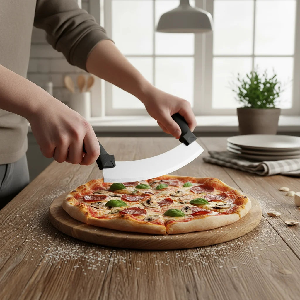 Stainless Steel Pizza Cutter – Professional Kitchen Baking Tool Pizza Cutter Axl