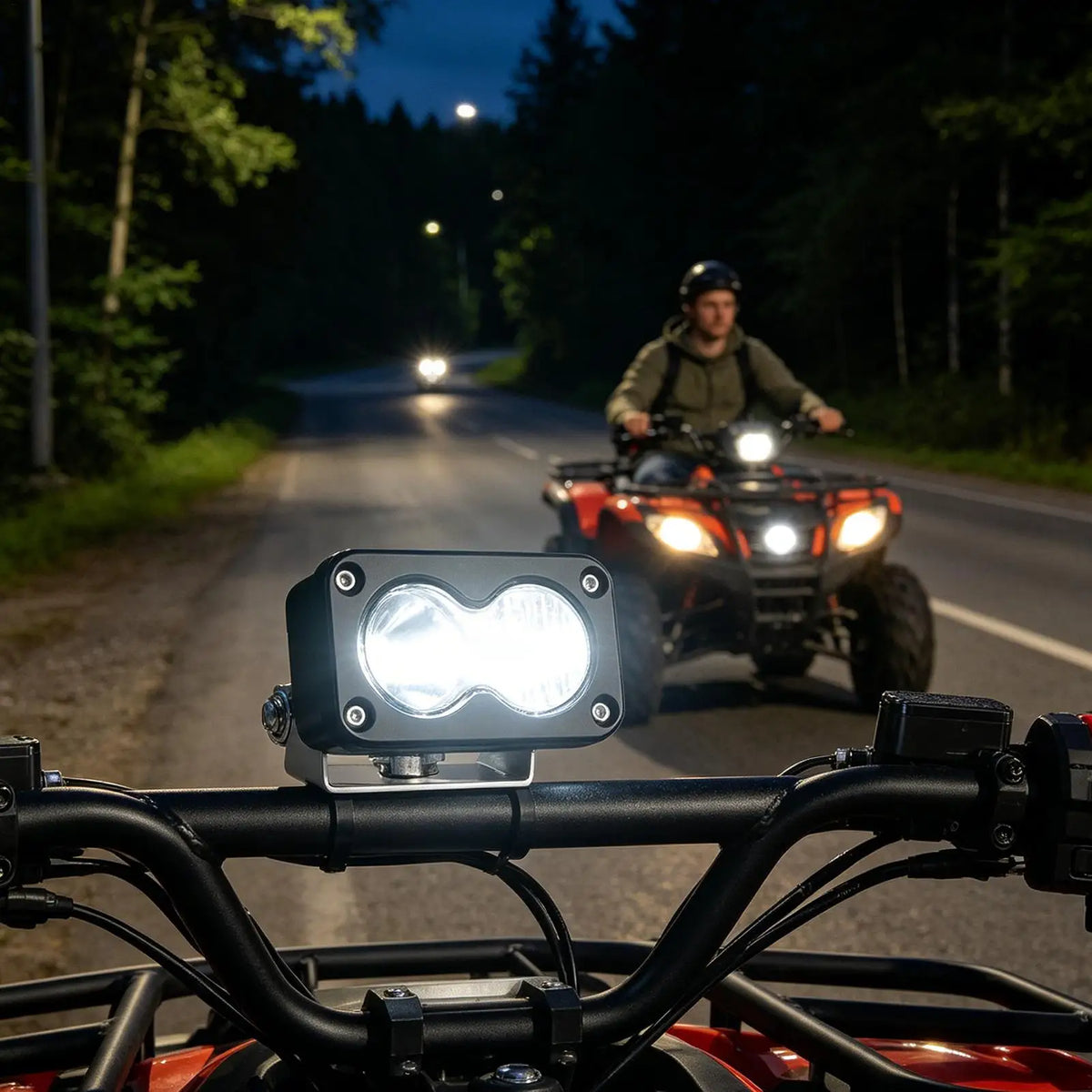 20W LED Bike Headlight 6500K Waterproof – E-Bike & ATV LED Bike Headlight Axl