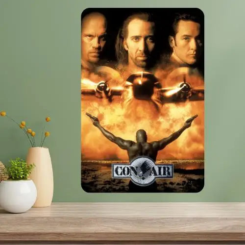 Con Air Classic Movie Metal Poster Sign | Retro Aluminum Wall Art Metal Wall Sign Axl aluminum sign aluminum 20x30cm