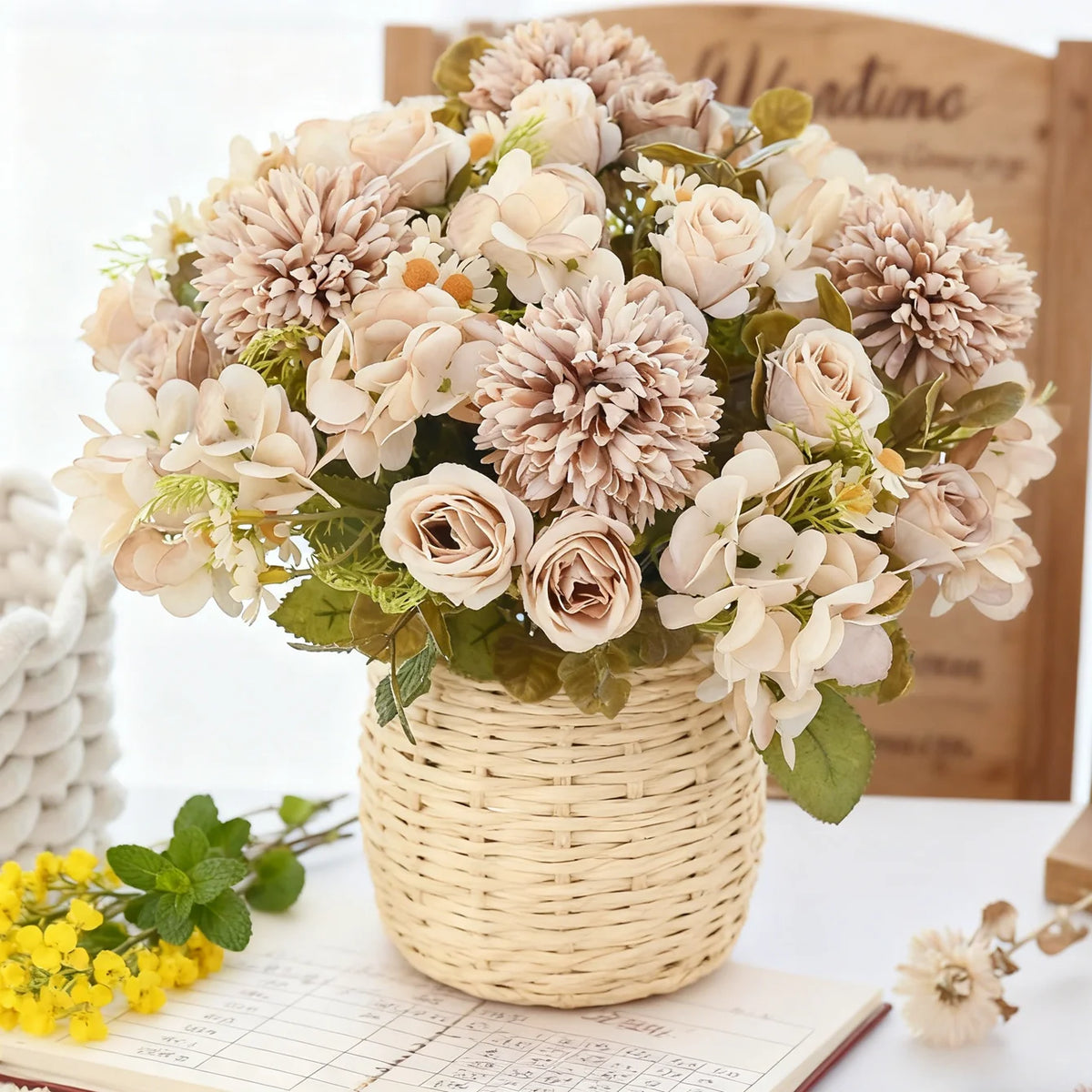 Artificial Chamomile Bouquet – Wedding, Home & Gift Decor Artificial Flower Bouquet Axl