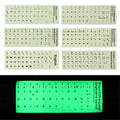Luminous Keyboard Stickers – Multi-Language Glow in Dark Keyboard Stickers Axl Arabic