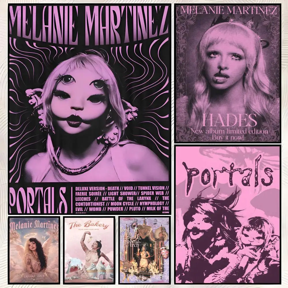 Melanie Martinez HD PVC Wall Poster – Self-Stick Waterproof Decor Wall Art Poster Axl