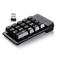 19-Key Wireless Numeric Keypad – Bluetooth, USB & 2.4G Wireless Numeric Keypad Axl Wireless