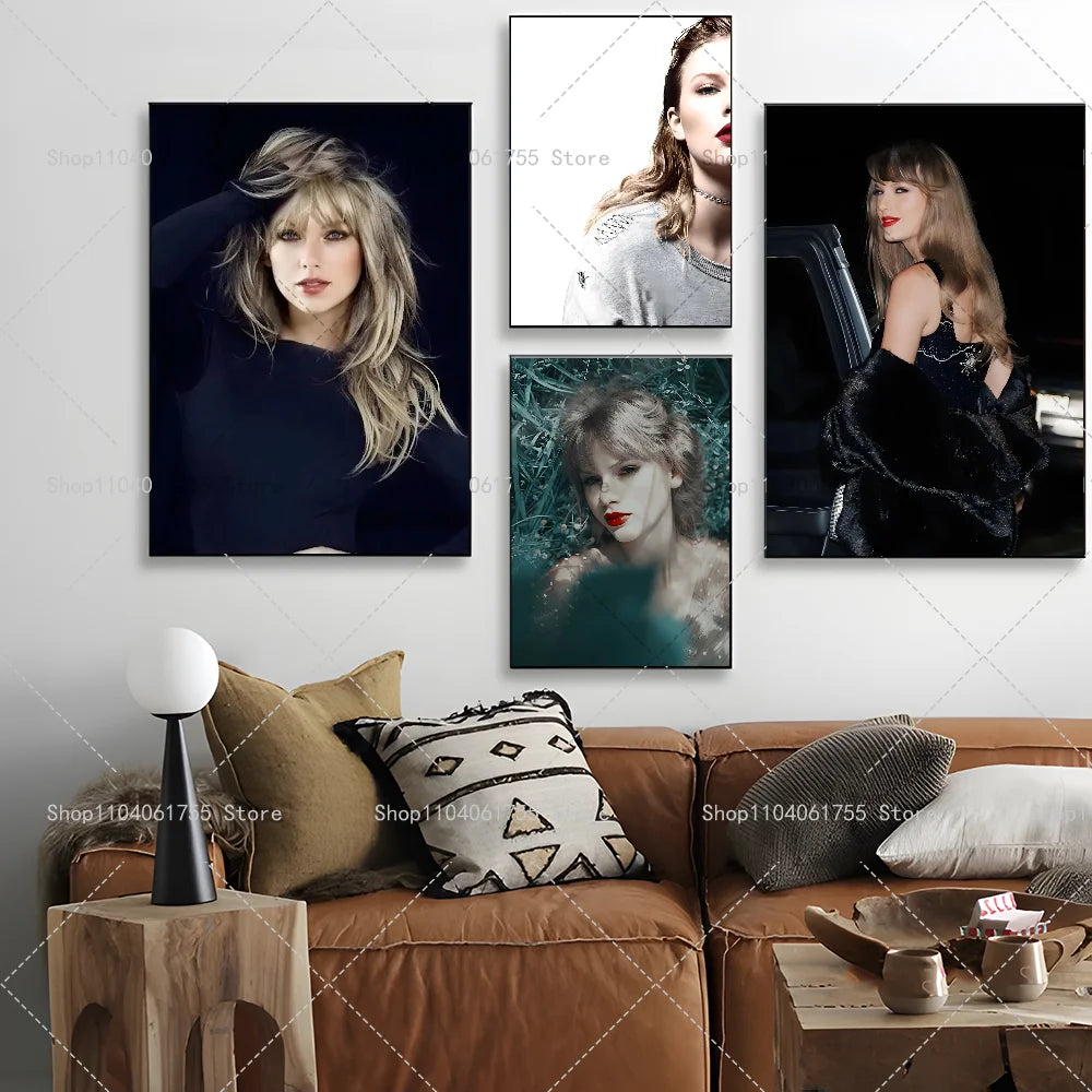 Singer T-Taylors Wall Poster – Self-Adhesive Waterproof Sticker Wall Art Poster Axl