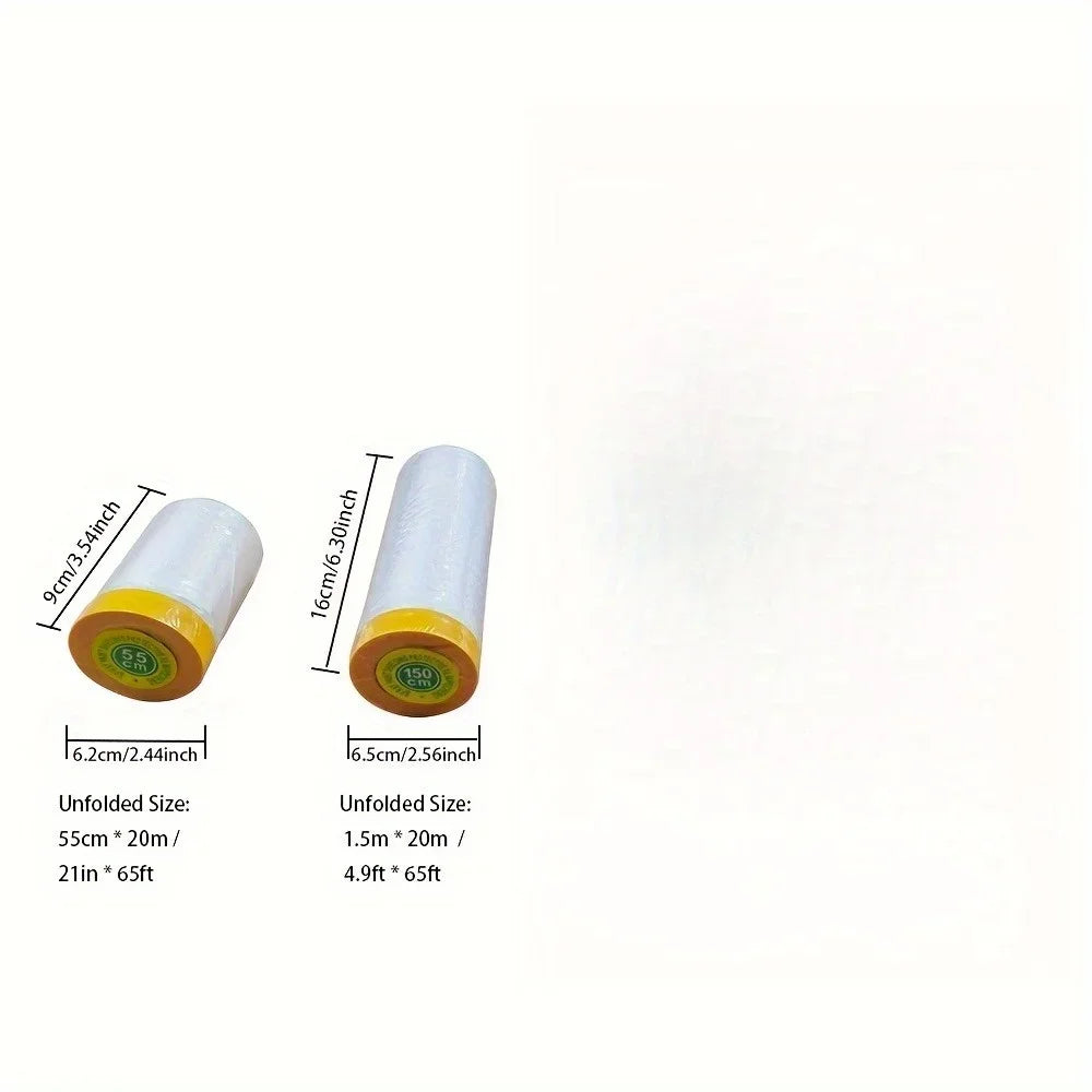 Pre-Applied Masking Tape & Drip-Proof Drop Cloth | Paint Guard Masking Tape Drop Cloth Axl
