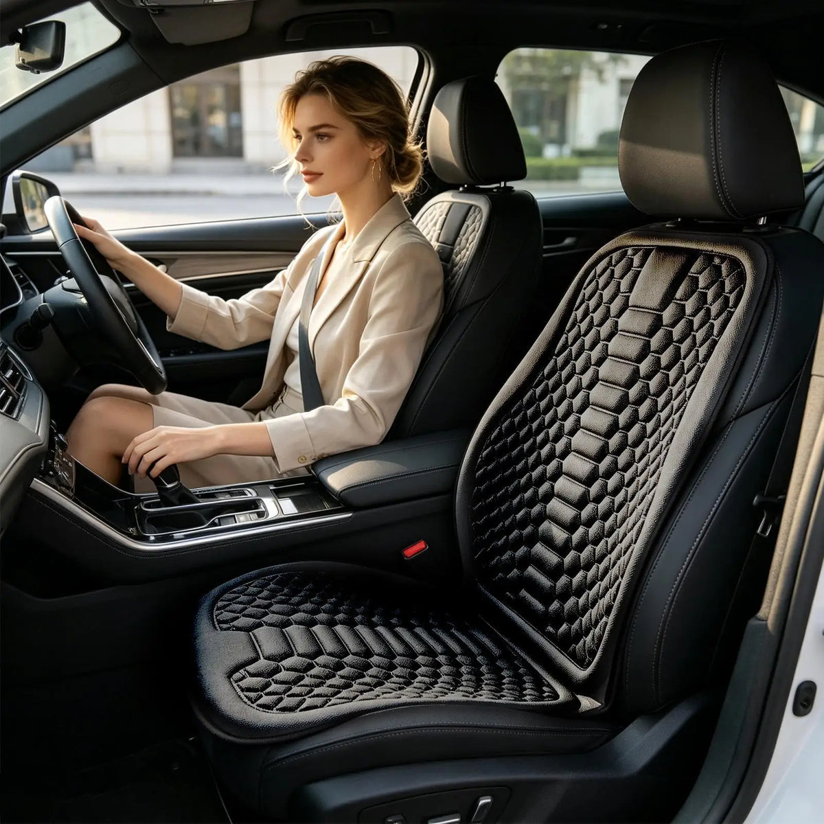Ice Silk Cooling Car Seat Cushion – Fits SUV, Truck & Sedan Car Seat Cushion Axl