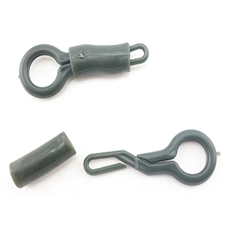 10-Pack Carp Fishing Back Lead Clips with Tubes | ABS Tackle Fishing Lead Clips Axl