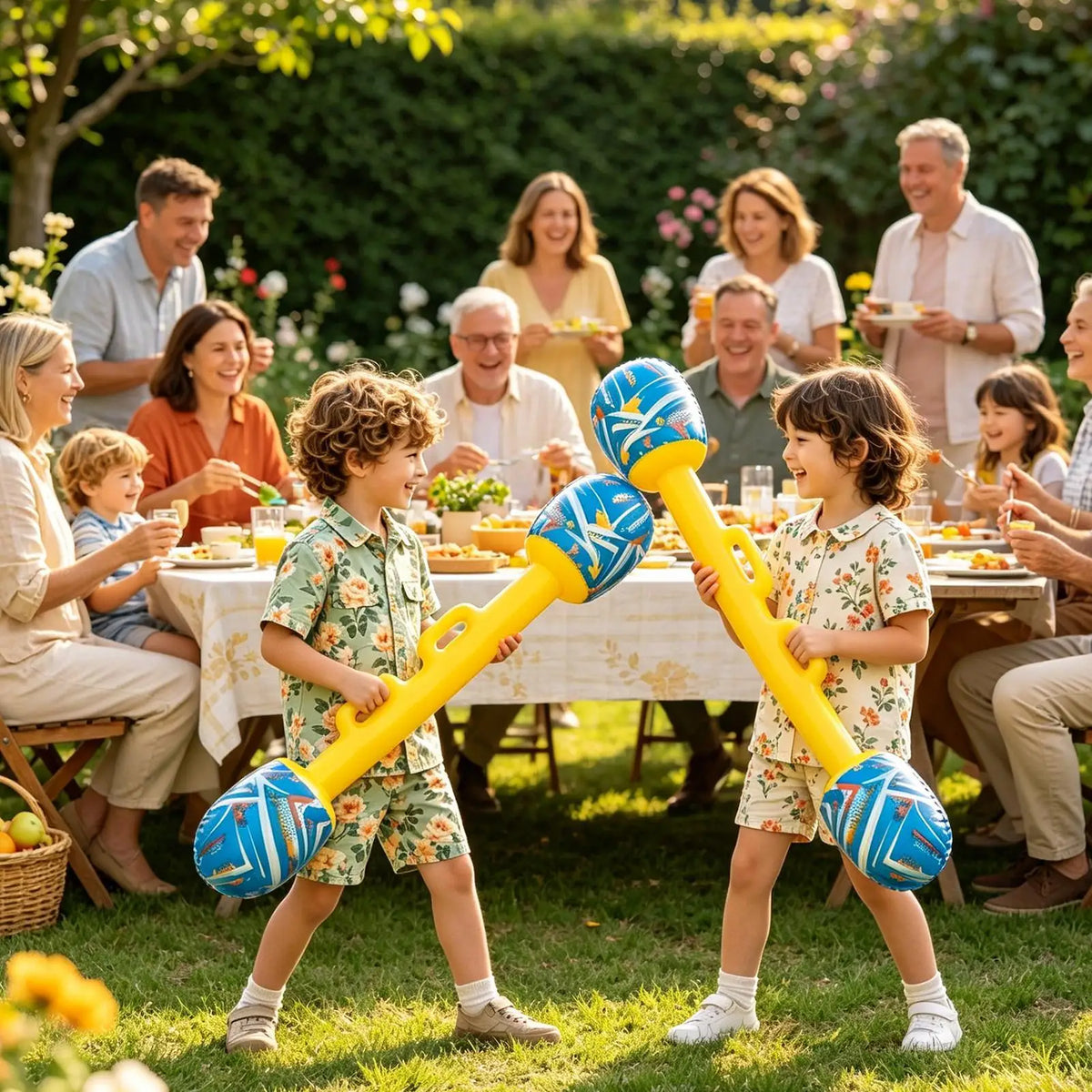 Inflatable Gladiator Battle Sticks 2-Pack | Party Toy for All Ages Inflatable Party Toy Axl