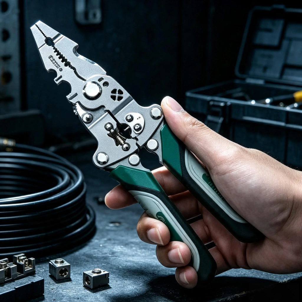 18-in-1 Foldable Wire Stripping & Crimping Pliers Tool Multifunctional Pliers Axl 1pcs