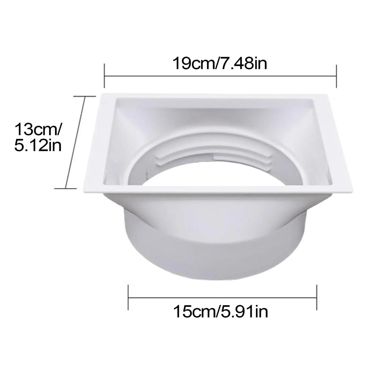 AC Exhaust Hose Connector Window Adapter 15cm/5.9" Coupler AC Hose Adapter Axl