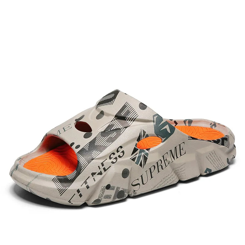 YBQJOO Men's Anti-Slip Beach Slippers | Outdoor Casual Shoes Men's Beach Slippers Axl GRAY 41