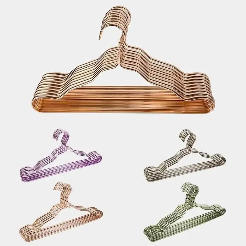 5-Pack Aluminum Anti-Slip Clothes Hangers | Closet Organizer Clothes Hangers Axl