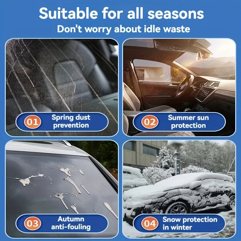 Car Windshield Cover, Wiper & Mirror Protector Sunshade Set Windshield Protector Set Axl