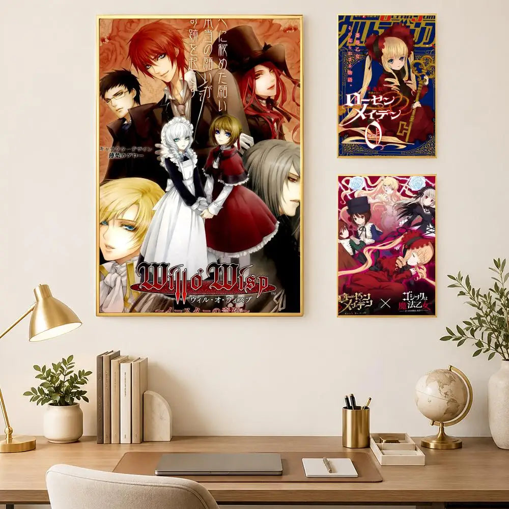 Rozen Maiden Anime Self-Stick HD PVC Wall Poster – Waterproof Anime Wall Poster Axl