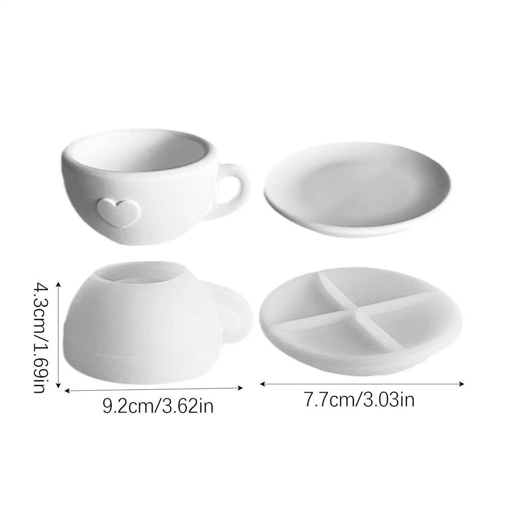 Tea Cup Silicone Candle Mold – DIY Resin Soap & Plaster Kit Silicone Craft Mold Axl