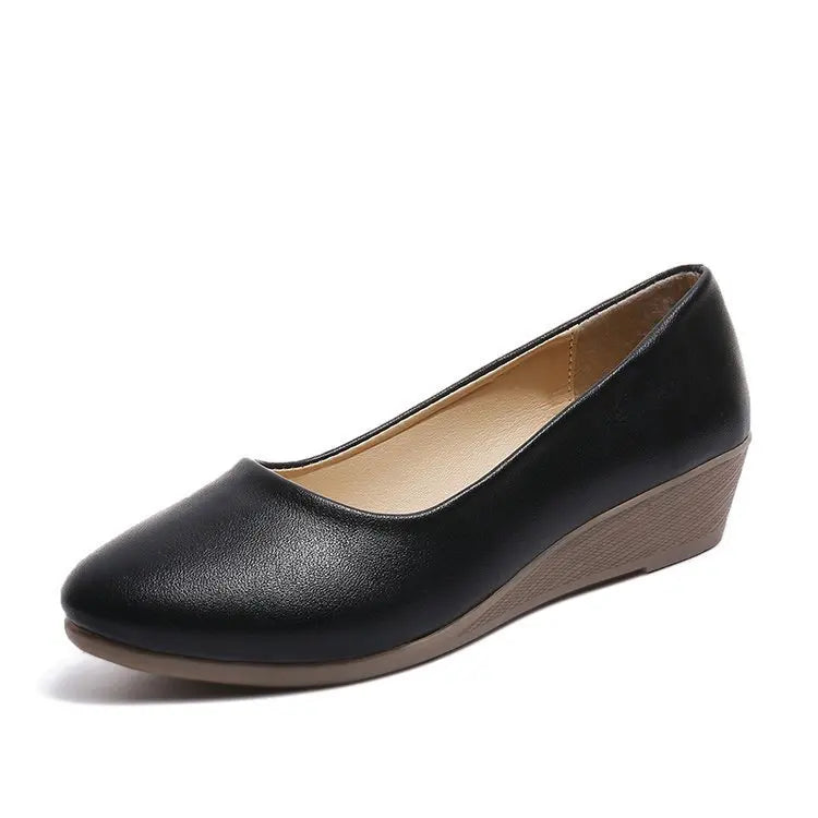 YBQJOO Women's Ballet Flats – Round Toe Slip-On Shoes Plus Size Women's Ballet Flats Axl black 41