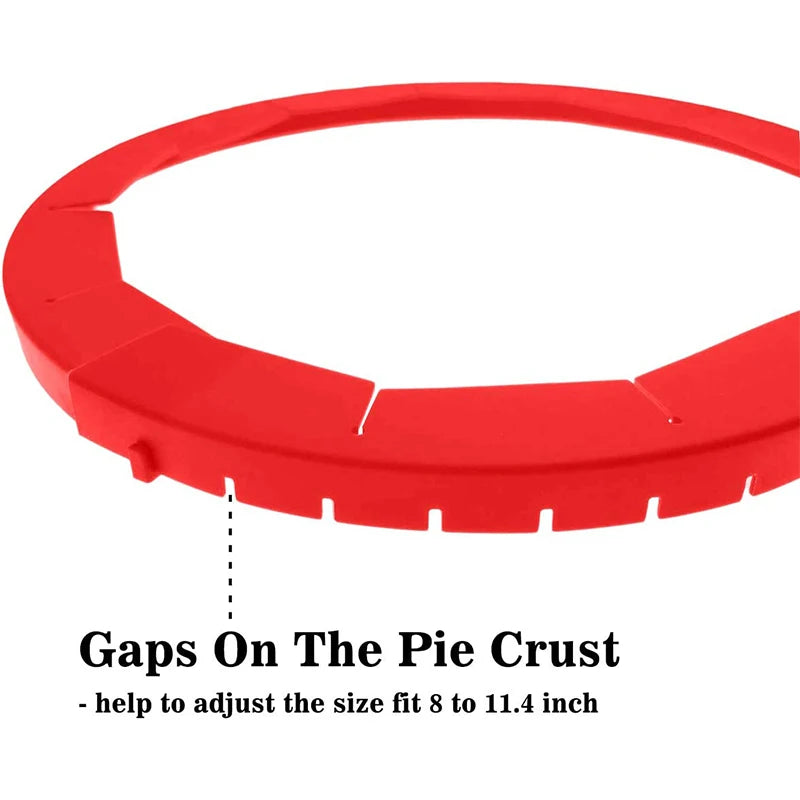 Adjustable Silicone Pie Crust Shield – Reusable Protector Pie Crust Shield Axl