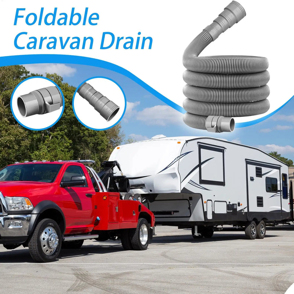 RV Sewer Hose Kit – Adjustable Drain Extension Pipe for Camping RV Sewer Hose Kit Axl