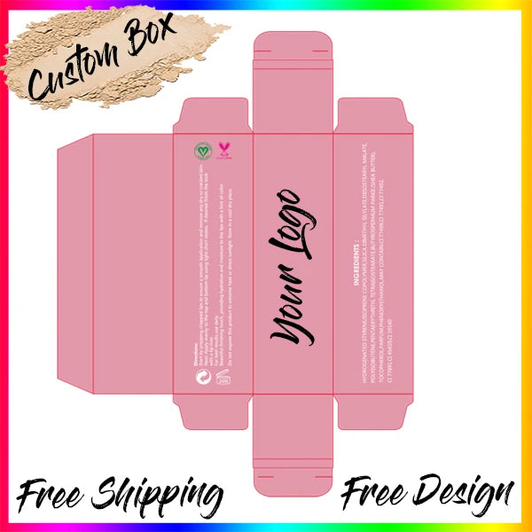 50 PCS Custom Makeup Paper Boxes – Private Label Packaging Cosmetic Packaging Box Axl Default Title