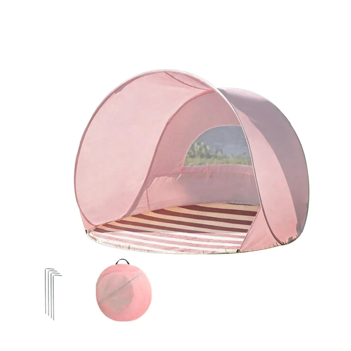 Portable Pop-Up Beach Tent Canopy – Family Sun Shade Pop-Up Beach Tent Axl