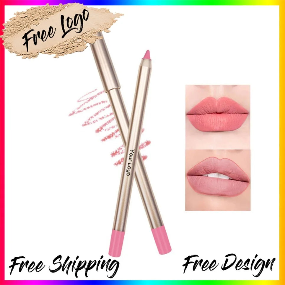 15-Color Waterproof Vegan Lip Liner Set – Nude & Long-Lasting Lip Liner Set Axl