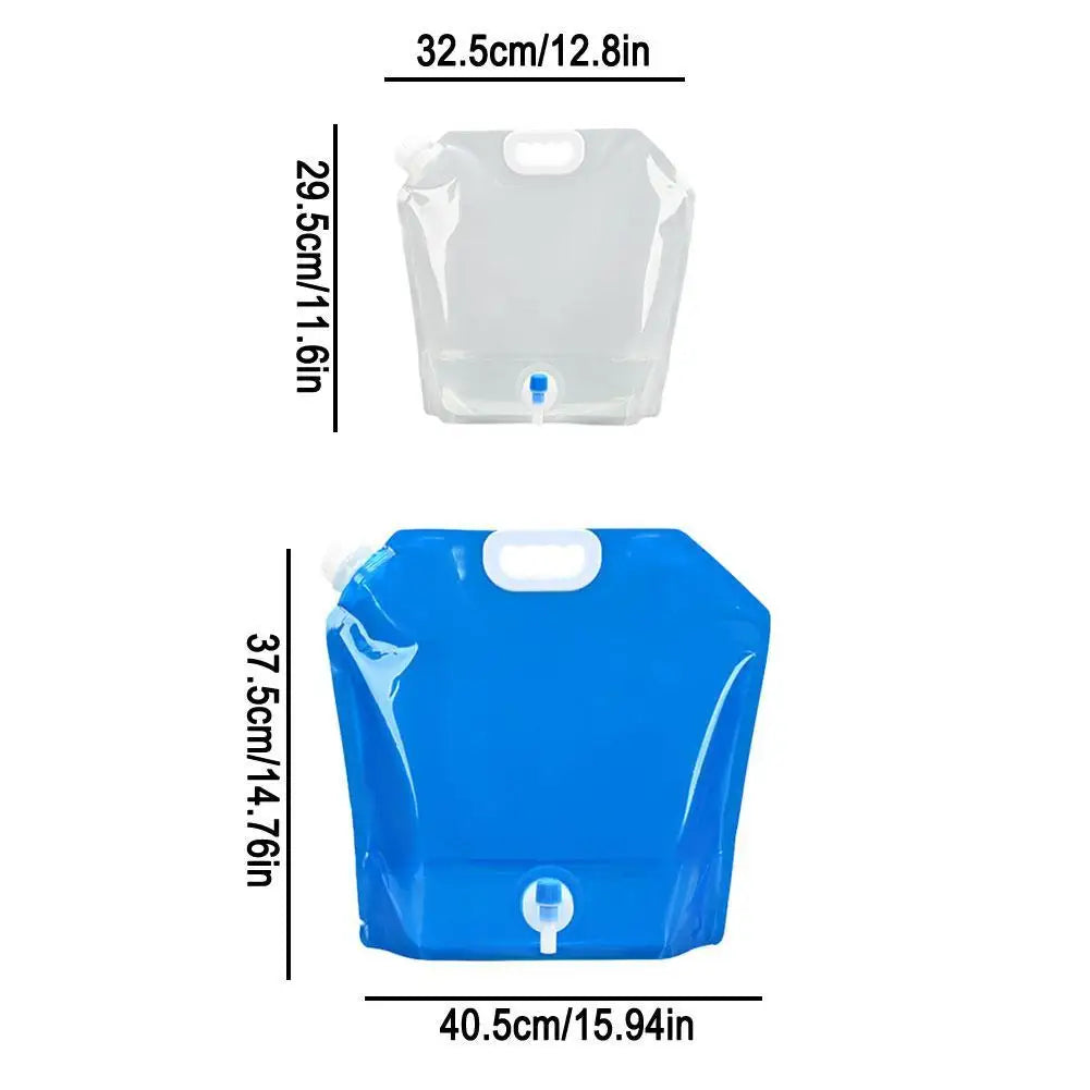 Foldable Camping Water Bag 5L & 10L – Collapsible Storage Bag Collapsible Water Bag Axl