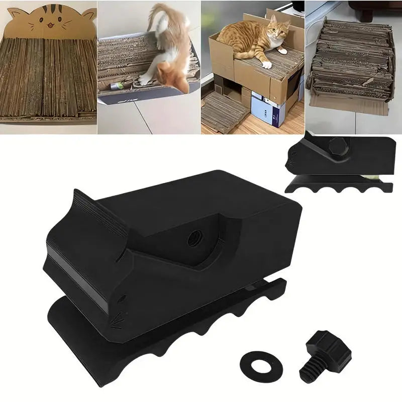 Cat-Shaped Cardboard Cutter | 3D Printed DIY Scratcher Tool DIY Cardboard Cutter Axl