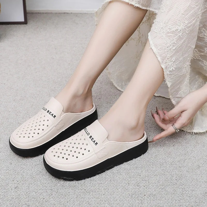 Women's Open Toe Wedge Sandals – Anti-Slip EVA Summer Slides Women's Wedge Sandals Axl