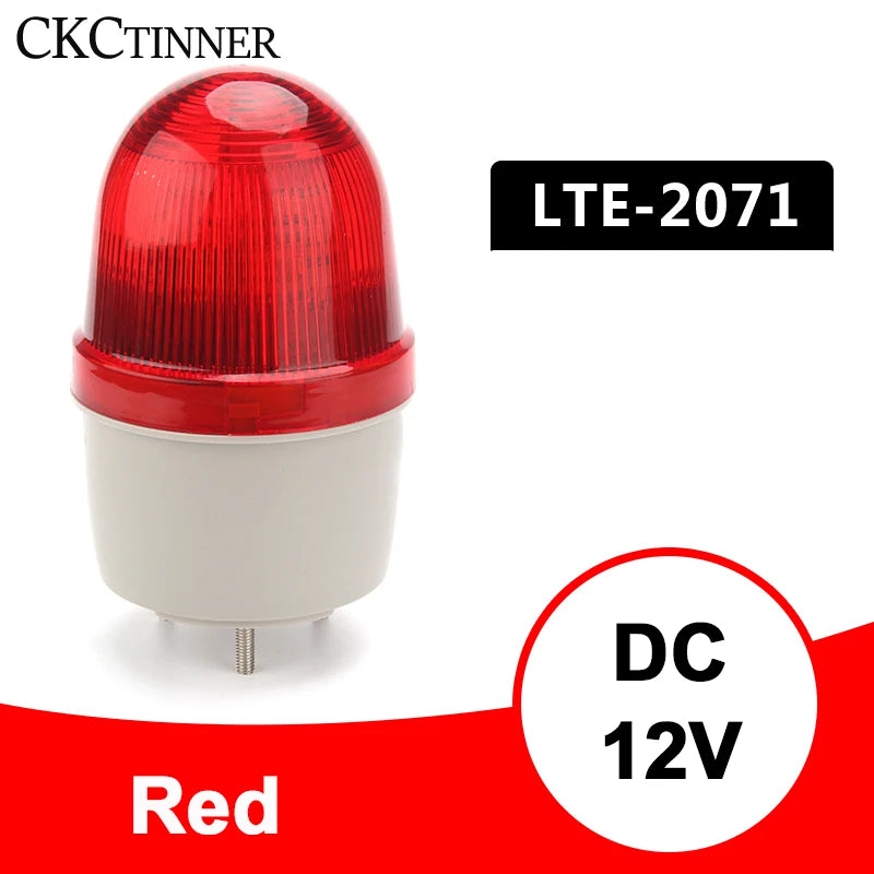 LED Strobe Warning Light 12V 24V 220V – Flashing Signal Indicator Warning Indicator Light Axl Red 12V