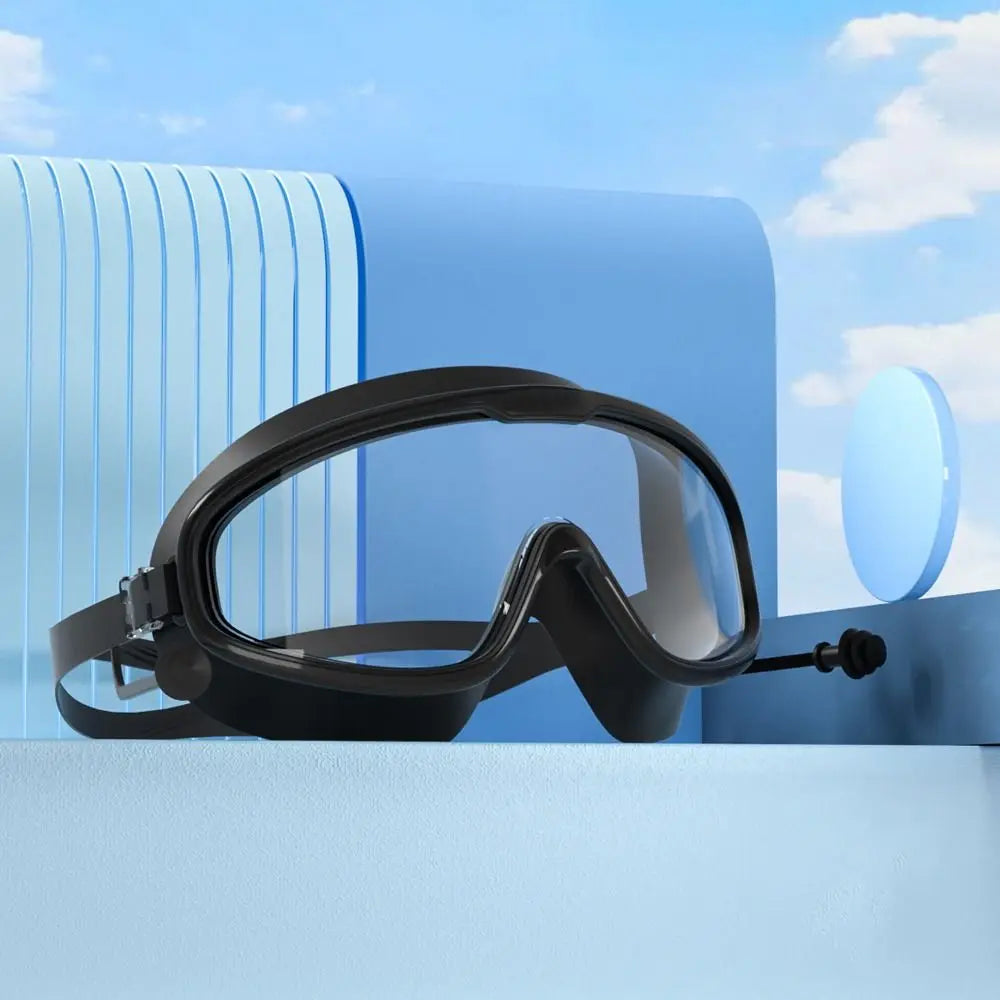 Wide View Anti-Fog Swimming Goggles – Big Frame Ultralight Swimming Goggles Axl black-adult
