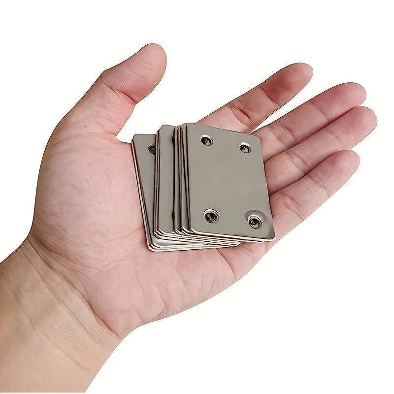 Flat Fixed-Angle Shelf Support Brackets with Screws – Silvery Shelf Support Brackets Axl
