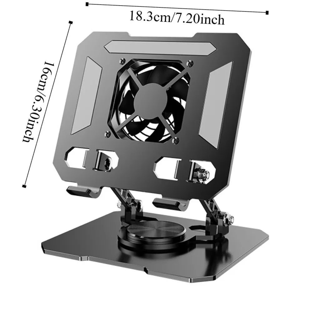 360° Rotatable Tablet Cooling Stand with Built-In Fan Tablet Cooling Stand Axl