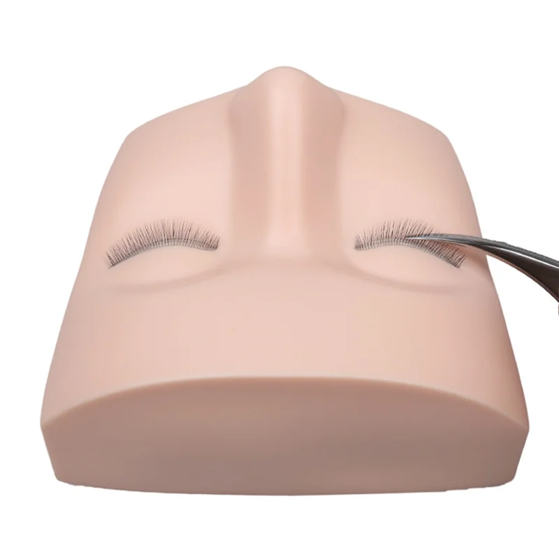 3-Layer Lash Mannequin Head – Eyelash Extension Practice Tool Lash Practice Mannequin Axl Skin Color NONE