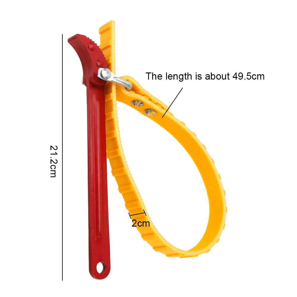 Belt Strap Oil Filter Wrench – Universal Car & DIY Tool Oil Filter Wrench Axl