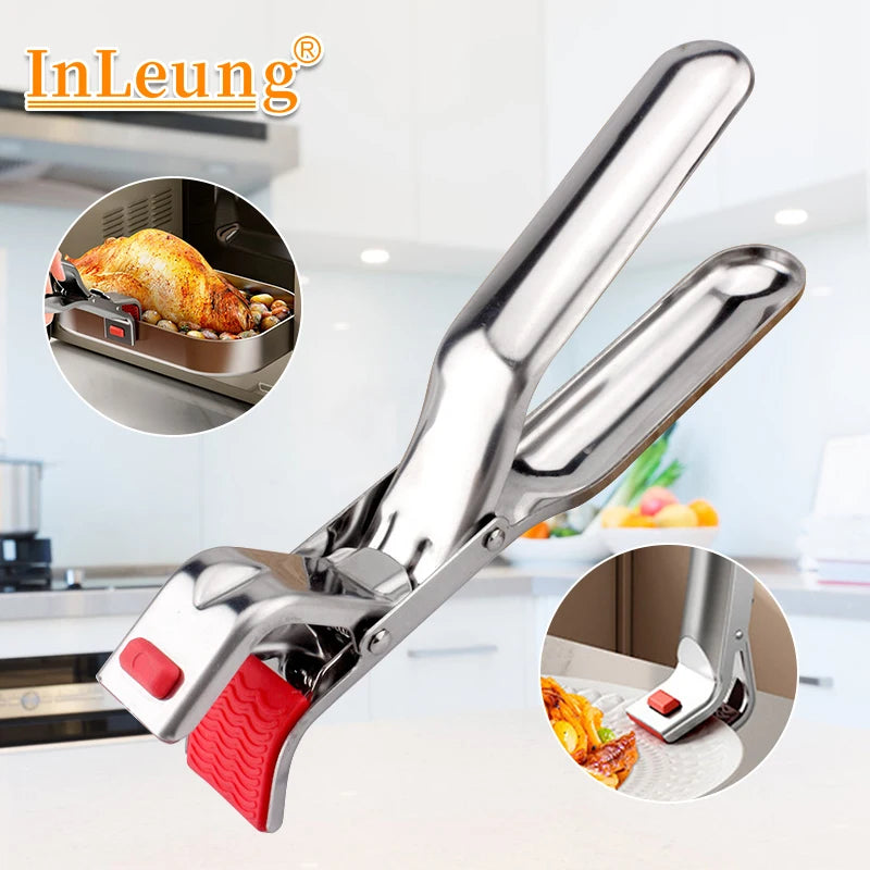 Stainless Steel Hot Bowl Holder & Dish Clamp | Pot Pan Gripper Kitchen Bowl Gripper Axl