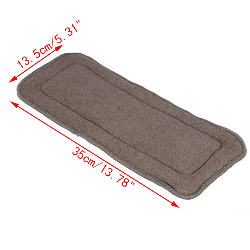 5-Layer Bamboo Charcoal Washable Adult Nappy Liner Insert Pad Cloth Nappy Liner Axl onesize
