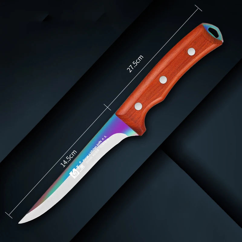 M42 Stainless Steel Boning Knife – Sharp 14.8cm Chef Knife Boning Knife Axl Titanium coated A