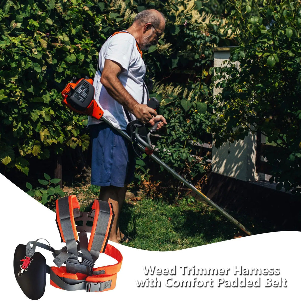 Ergonomic Adjustable Trimmer Harness | Brush Cutter Strap Trimmer Harness Strap Axl