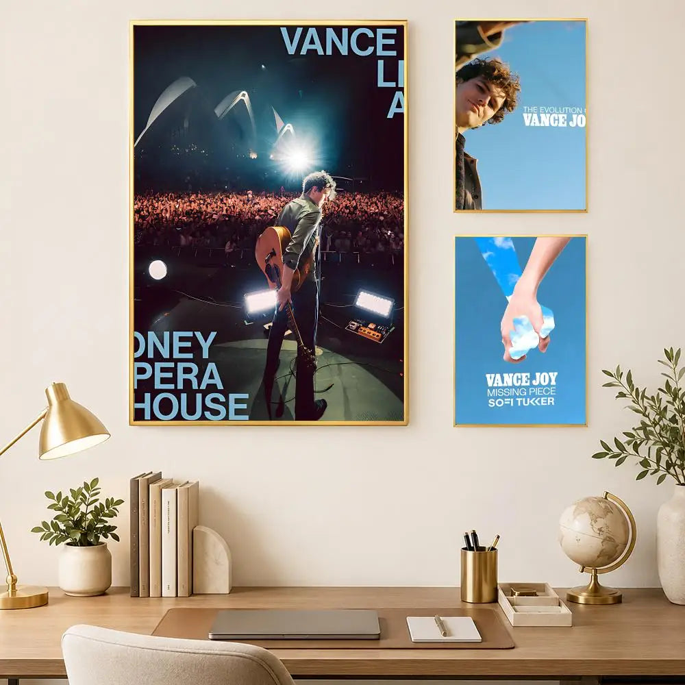 Vance Joy Self-Stick HD PVC Wall Art Poster – Waterproof Wall Art Poster Axl