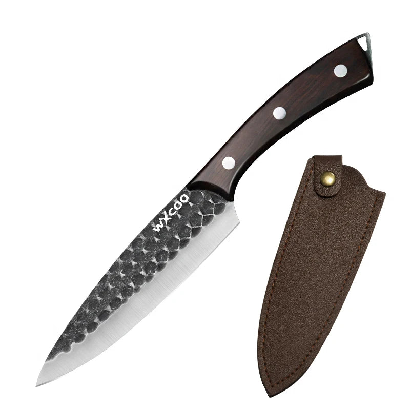 WXCOO Forged Chef Knife Set – Boning, Cleaver & Butcher Chef Knife Set Axl Knife C