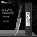 TAMZUO 67-Layer Damascus Steel Chef Knife | Japanese Kitchen Knife Damascus Chef Knife Axl Knife B
