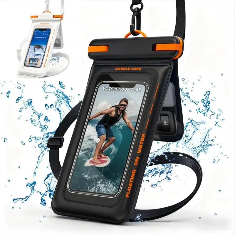 IPX8 Floating Waterproof Phone Pouch with Lanyard – 30m Waterproof Phone Pouch Axl