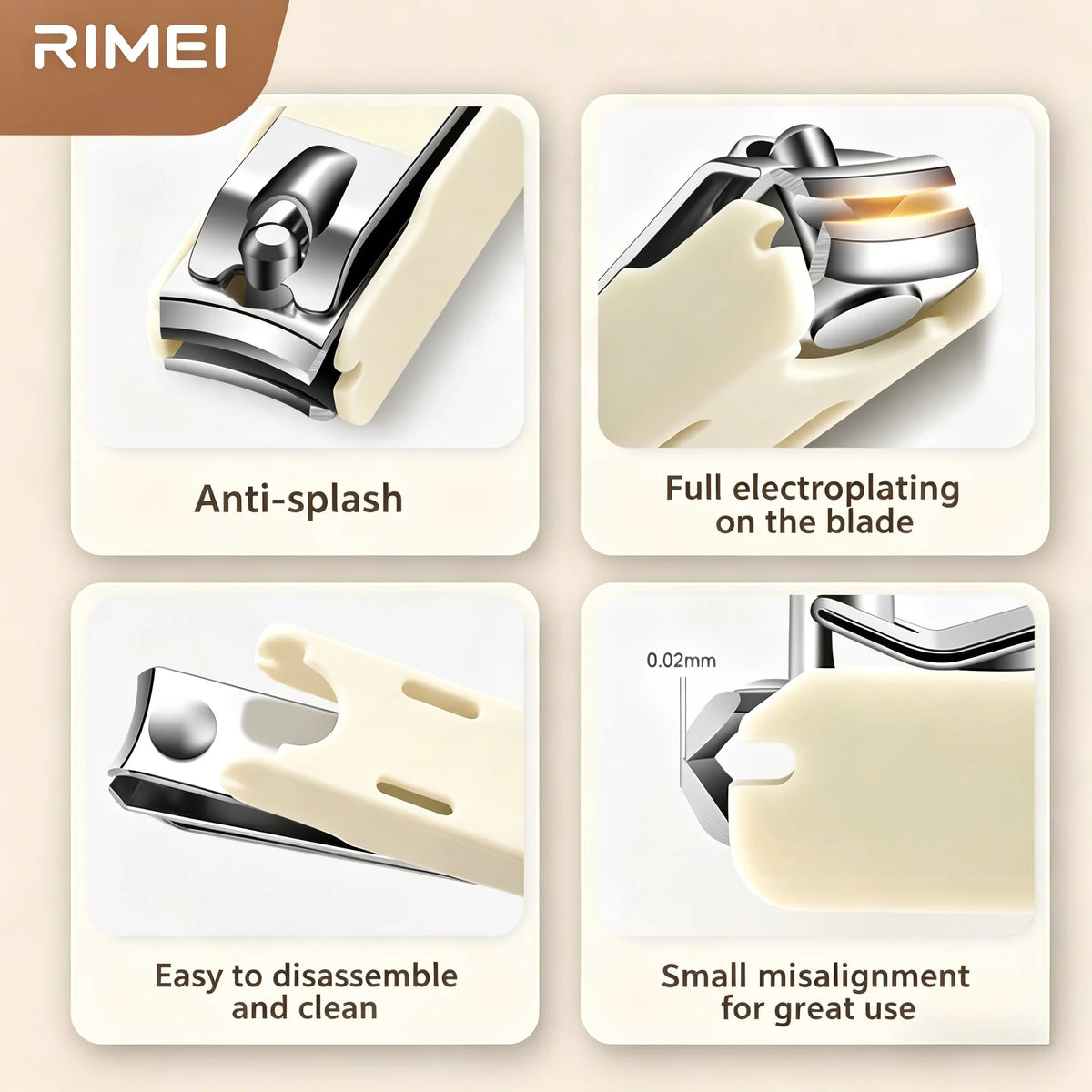 PLYS Stainless Steel Nail Clipper Set – Splash-Proof + Storage Nail Clipper Set Axl