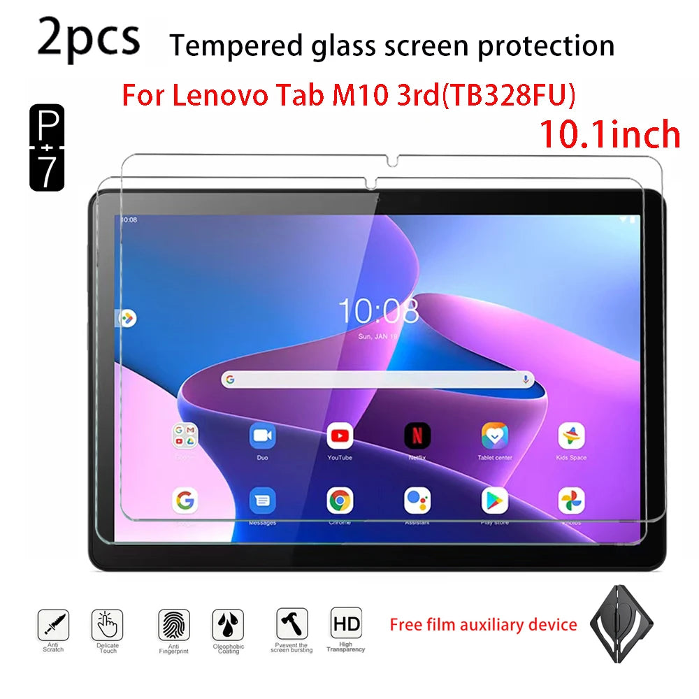2-Pack Tempered Glass Screen Protector for Lenovo Tab M10 M11 P11 P12 Tablet Screen Protector Axl for m10 3rd gen 10.1