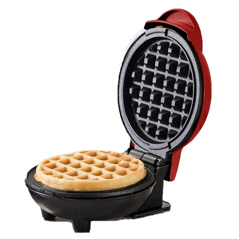 BALASHOV Mini Bubble Waffle Maker – Non-Stick Eggette Machine Bubble Waffle Maker Axl Red EU