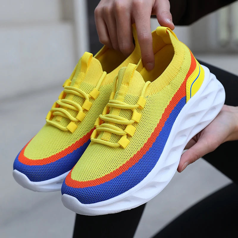 Women's Breathable Mesh Jogging Sneakers – Lightweight Tennis Shoes Women's Athletic Shoes Axl