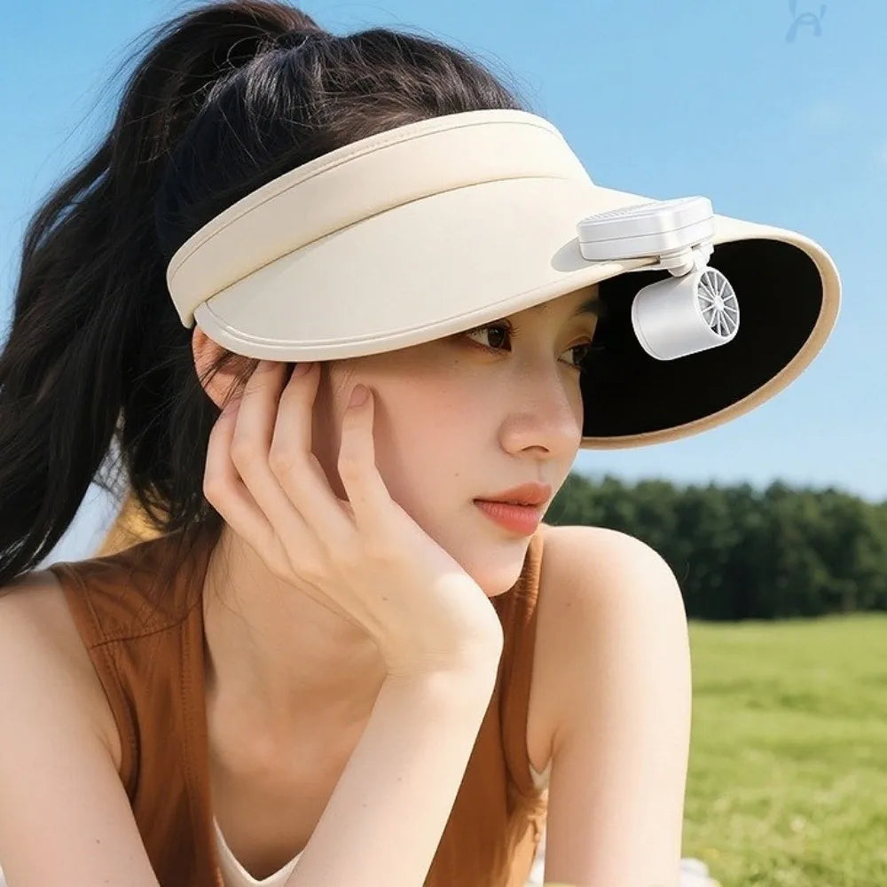 Portable Hat Clip Fan – USB-C Rechargeable 3-Speed Mini Fan Clip-On Mini Fan Axl