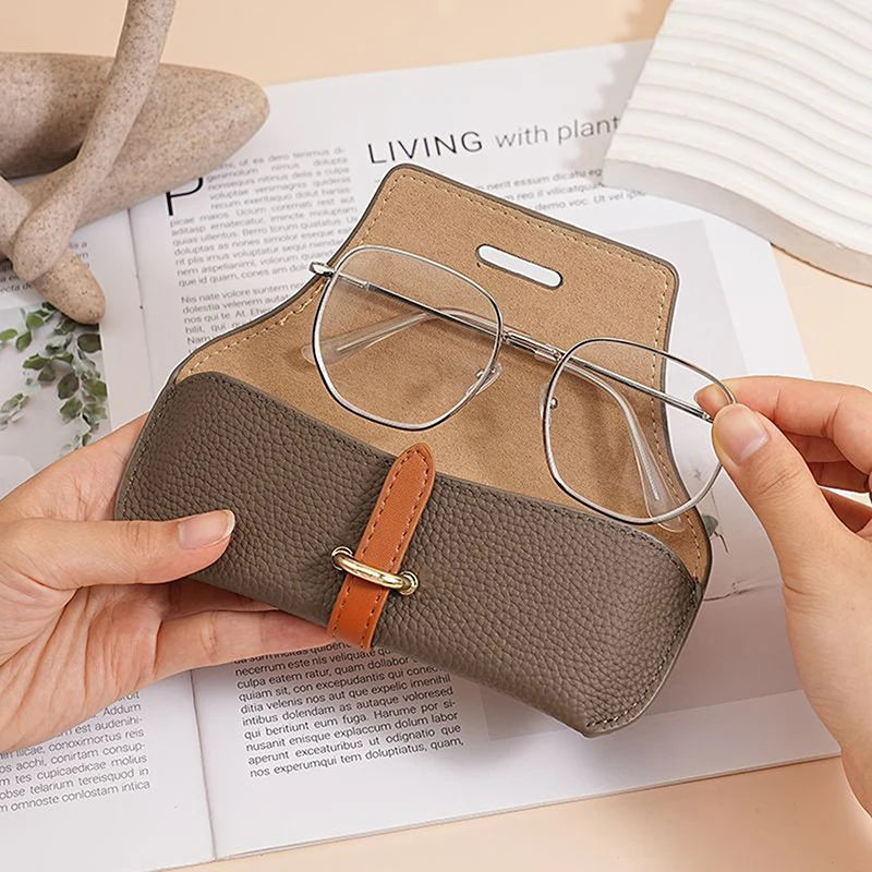 Unisex PU Leather Soft Shell Eyeglasses Case – Glasses Bag Eyeglasses Case Axl